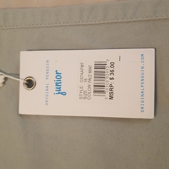 Boys size 16 short NWT by Original Penguin Junior - Picture 3 of 5